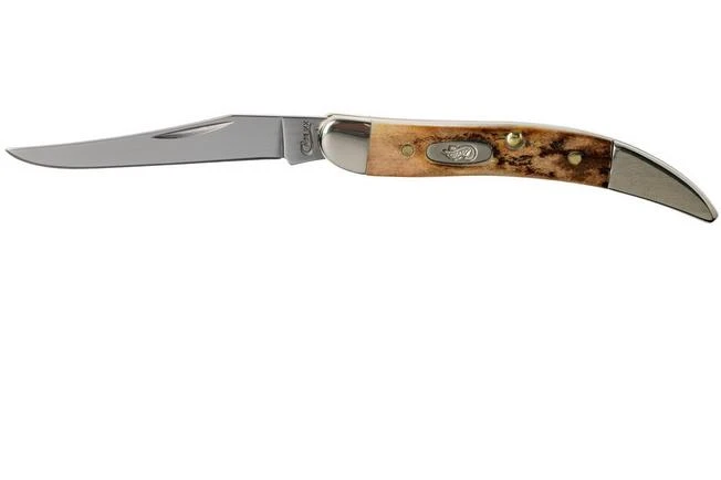 Case Small Texas Toothpick Genuine Stag 05532, 510096 SS Pocket Knife 3 Case Small Texas Toothpick Genuine Stag 05532, 510096 SS Pocket Knife