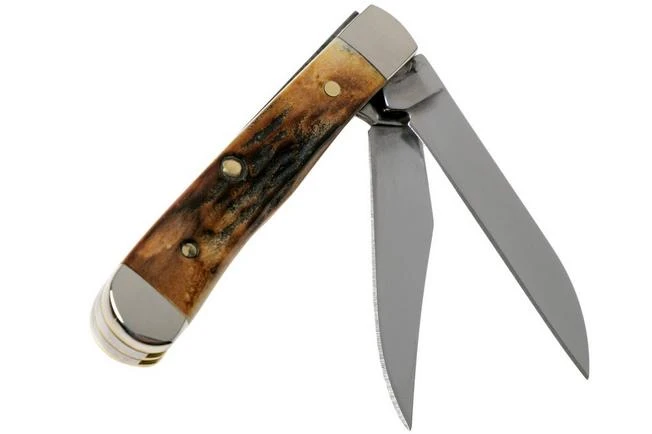 Case Tiny Trapper Genuine Stag 05968, 52154W SS Pocket Knife 4 Case Tiny Trapper Genuine Stag 05968, 52154W SS Pocket Knife - Image 2