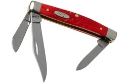 Case Medium Stockman Dark Red Bone, Standard Jig, 06981, 6344 CV Pocket Knife