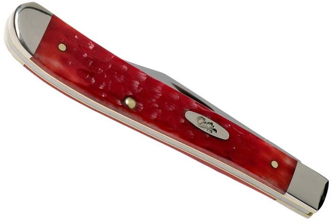 Case Slimline Trapper Dark Red Bone, Standard Jig, 06982, 61048 CV Pocket Knife 6 Case Slimline Trapper Dark Red Bone, Standard Jig, 06982, 61048 CV Pocket Knife - Image 4