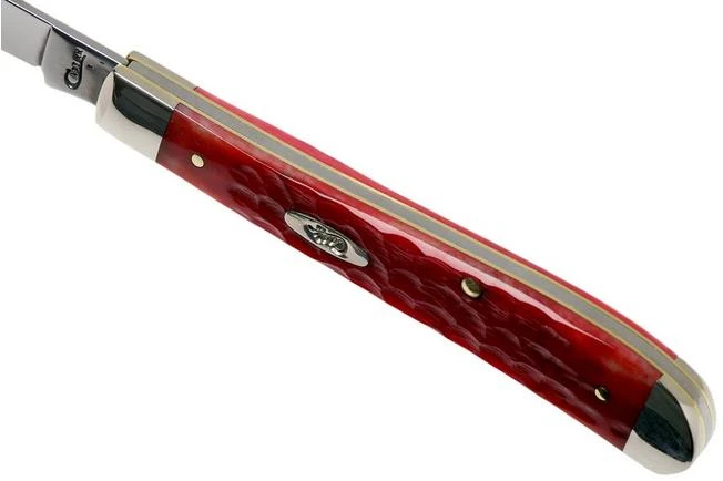 Case Slimline Trapper Dark Red Bone, Standard Jig, 06982, 61048 CV Pocket Knife 8 Case Slimline Trapper Dark Red Bone, Standard Jig, 06982, 61048 CV Pocket Knife - Image 6