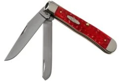 Case Trapper Dark Red Bone, Standard Jig, 06984, 6254 CV Pocket Knife