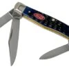Case Medium Stockman Navy Blue Bone, Rogers Jig, 07049, 63032 SS Pocket Knife -Case Knives Sales CE07049 01 case