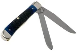 Case Trapper Navy Blue Bone, Rogers Jig, 07051, 6254 SS Pocket Knife -Case Knives Sales CE07051 02 case