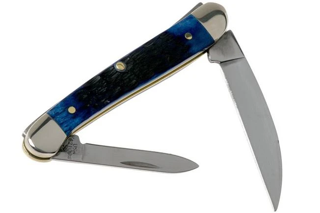 Case Mini Copperhead Navy Blue Bone, Rogers Jig, 07062, 62109W SS Pocket Knife 4 Case Mini Copperhead Navy Blue Bone, Rogers Jig, 07062, 62109W SS Pocket Knife - Image 2