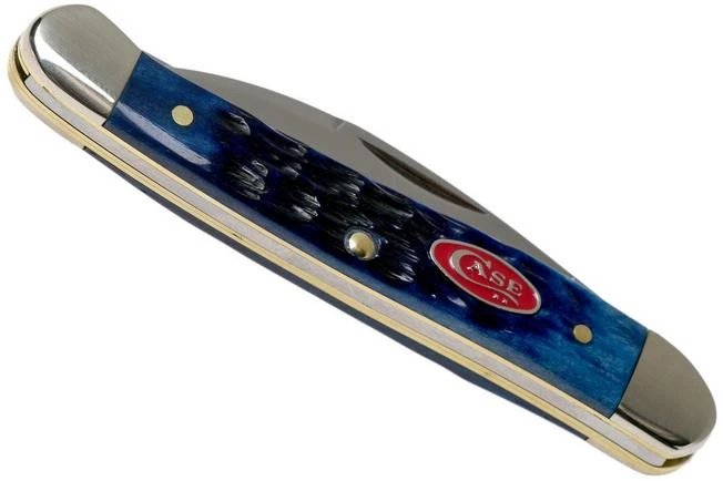 Case Mini Copperhead Navy Blue Bone, Rogers Jig, 07062, 62109W SS Pocket Knife 6 Case Mini Copperhead Navy Blue Bone, Rogers Jig, 07062, 62109W SS Pocket Knife - Image 4