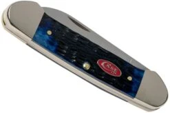 Case Canoe Navy Blue Bone, Rogers Jig, 07309, 62131 SS Pocket Knife -Case Knives Sales CE07309 04 case