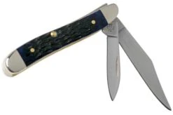 Case Peanut Navy Blue Bone, Rogers Jig, 07314, 6220 SS Pocket Knife 8 Case Peanut Navy Blue Bone, Rogers Jig, 07314, 6220 SS Pocket Knife -Case Knives Sales CE07314 02 case