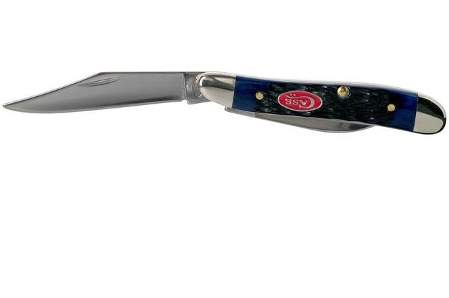 Case Peanut Navy Blue Bone, Rogers Jig, 07314, 6220 SS Pocket Knife 5 Case Peanut Navy Blue Bone, Rogers Jig, 07314, 6220 SS Pocket Knife - Image 3