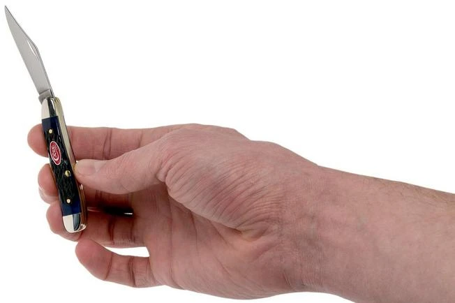 Case Peanut Navy Blue Bone, Rogers Jig, 07314, 6220 SS Pocket Knife 7 Case Peanut Navy Blue Bone, Rogers Jig, 07314, 6220 SS Pocket Knife - Image 5