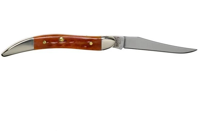 Case Knives Small Texas Toothpick Pocket Worn Harvest Orange Bone Corn Cob Jig 07400, 610096 SS Pocket Knife 4 Case Knives Small Texas Toothpick Pocket Worn Harvest Orange Bone Corn Cob Jig 07400, 610096 SS Pocket Knife - Image 2