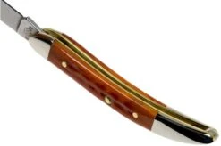 Case Knives Small Texas Toothpick Pocket Worn Harvest Orange Bone Corn Cob Jig 07400, 610096 SS Pocket Knife 12 Case Knives Small Texas Toothpick Pocket Worn Harvest Orange Bone Corn Cob Jig 07400, 610096 SS Pocket Knife -Case Knives Sales CE07400 05 case