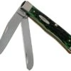 Case Trapper Pocket Worn Bermuda Green Bone, Peach Seed Jig, 09720, 6254 SS Pocket Knife -Case Knives Sales CE09720 01 case
