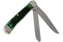 Case Trapper Pocket Worn Bermuda Green Bone, Peach Seed Jig, 09720, 6254 SS Pocket Knife -Case Knives Sales CE09720 02 case