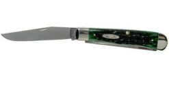 Case Trapper Pocket Worn Bermuda Green Bone, Peach Seed Jig, 09720, 6254 SS Pocket Knife -Case Knives Sales CE09720 03 case