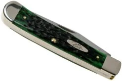 Case Trapper Pocket Worn Bermuda Green Bone, Peach Seed Jig, 09720, 6254 SS Pocket Knife -Case Knives Sales CE09720 04 case