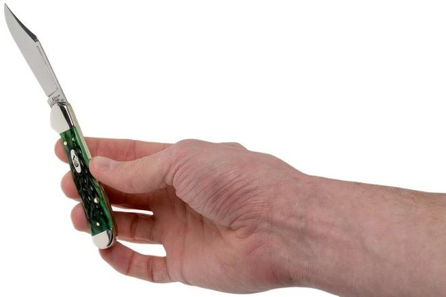 Case Mini Copperlock Pocket Worn Bermuda Green Bone, Peach Seed Jig, 09723, 61749L SS Pocket Knife 9 Case Mini Copperlock Pocket Worn Bermuda Green Bone, Peach Seed Jig, 09723, 61749L SS Pocket Knife - Image 7