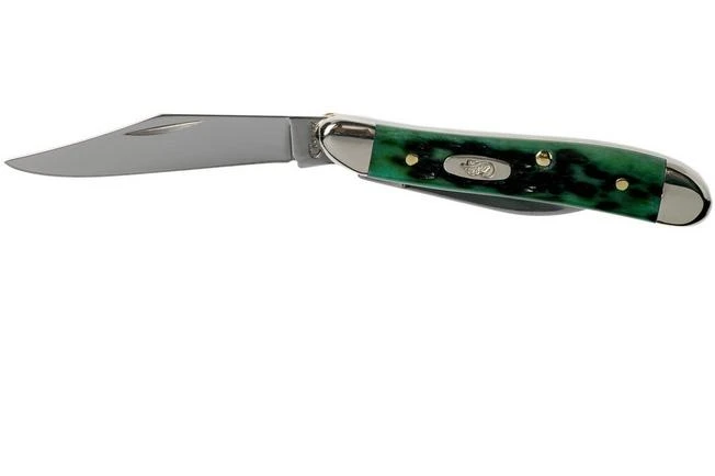 Case Peanut Pocket Worn Bermuda Green Bone, Peach Seed Jig, 09726, 6220 SS Pocket Knife 5 Case Peanut Pocket Worn Bermuda Green Bone, Peach Seed Jig, 09726, 6220 SS Pocket Knife - Image 3