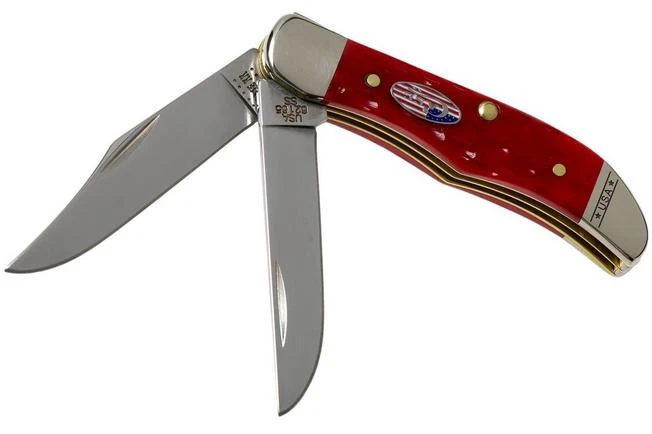 Case Pocket Hunter Red Jigged Bone, 10450, 62165 SS Pocket Knife 3 Case Pocket Hunter Red Jigged Bone, 10450, 62165 SS Pocket Knife