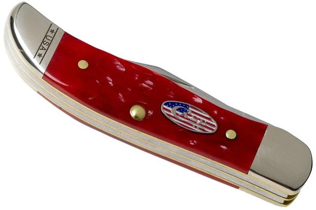Case Pocket Hunter Red Jigged Bone, 10450, 62165 SS Pocket Knife 6 Case Pocket Hunter Red Jigged Bone, 10450, 62165 SS Pocket Knife - Image 4