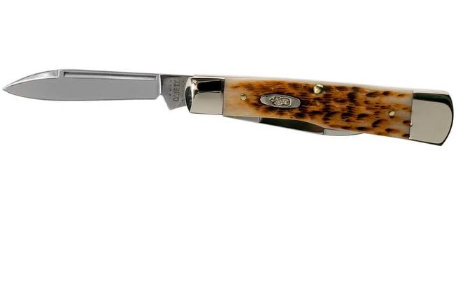 Case Gunstock Amber Jigged Bone, 10728, 62130 SS Pocket Knife 5 Case Gunstock Amber Jigged Bone, 10728, 62130 SS Pocket Knife - Image 3