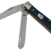 Case Mini Trapper Mediterranean Blue Smooth Bone, 11192, 6207 SS Pocket Knife