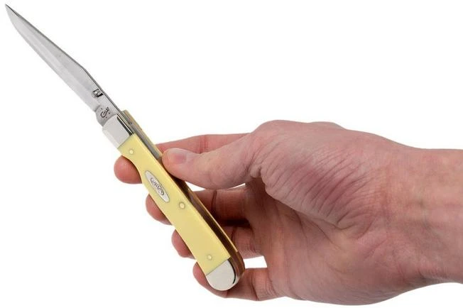 Case Trapperlock Yellow Synthetic, 00111, 3154L CV Pocket Knife 11 Case Trapperlock Yellow Synthetic, 00111, 3154L CV Pocket Knife - Image 9