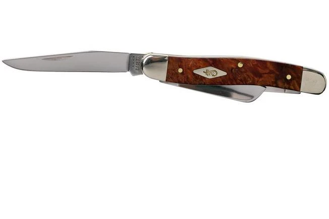 Case Medium Stockman Autumn Maple Burl Wood, 11541, 7318 SS Pocket Knife 5 Case Medium Stockman Autumn Maple Burl Wood, 11541, 7318 SS Pocket Knife - Image 3