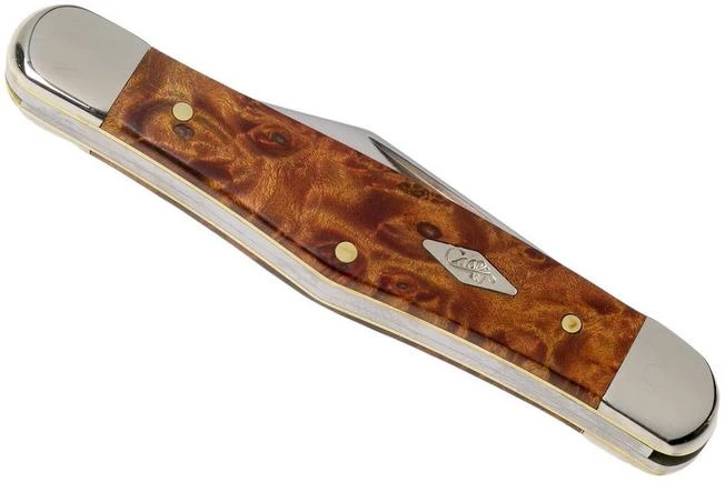 Case Half Whittler Autumn Maple Burl Wood, 11543, 7208 SS Pocket Knife 6 Case Half Whittler Autumn Maple Burl Wood, 11543, 7208 SS Pocket Knife - Image 4