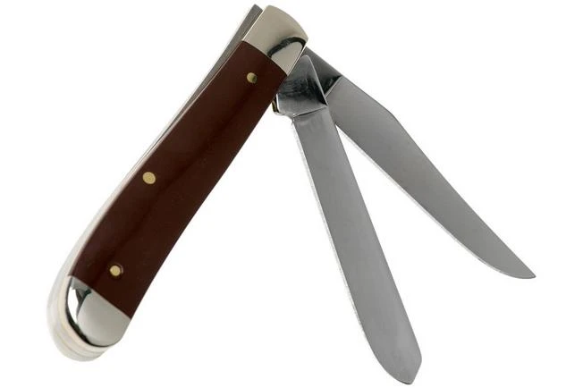 Case Mini Trapper Smooth Brown Synthetic, 11794, 4207 SS Pocket Knife 4 Case Mini Trapper Smooth Brown Synthetic, 11794, 4207 SS Pocket Knife - Image 2