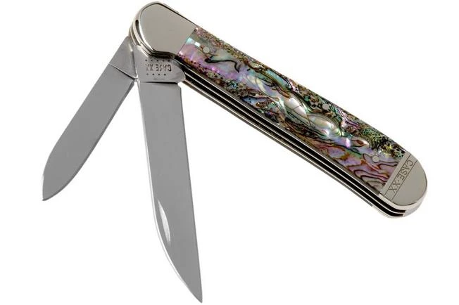 Case Copperhead Abalone, 12023, 8249W SS Pocket Knife, Gift Box 3 Case Copperhead Abalone, 12023, 8249W SS Pocket Knife, Gift Box