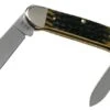 Case Canoe Olive Green Bone, Russell Jig, 13286, 62131 SS Pocket Knife -Case Knives Sales CE13286 01 case