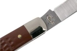 Case Slimline Trapper Brown Synthetic, 00135, 31048 SS Pocket Knife -Case Knives Sales CE135 08 case ce135 08