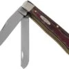 Case Trapper Rustic Red Richlite, 13620, 10254 SS Pocket Knife -Case Knives Sales CE13620 01 case