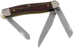 Case Medium Stockman Rustic Red Richlite, 13622, 10318 SS Pocket Knife -Case Knives Sales CE13622 02 case