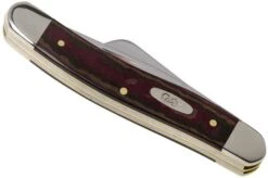 Case Medium Stockman Rustic Red Richlite, 13622, 10318 SS Pocket Knife -Case Knives Sales CE13622 04 case