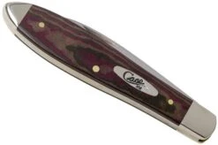 Case Tear Drop Bose Rustic Red Richlite, 13627, TB101028 SS Pocket Knife -Case Knives Sales CE13627 04 case