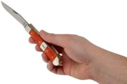 Case 6254 SS Tequila Sunrise Bone Trapper -Case Knives Sales CE14480 05 case