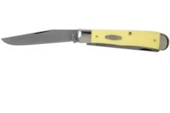Case Trapper Yellow Synthetic, 00161, 3254 CV Pocket Knife -Case Knives Sales CE161 02 case ce161 02