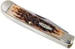 Case Trapper Amber Jigged Bone, 00163, 6254 CV Pocket Knife -Case Knives Sales CE163 05 case ce163 05
