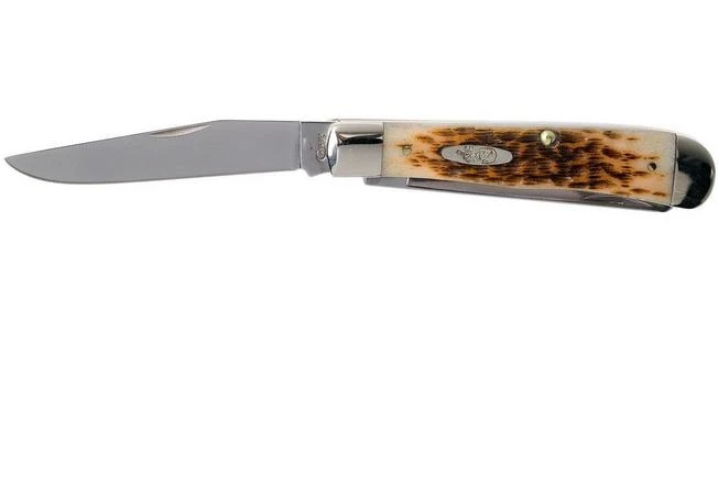 Case Trapper Amber Jigged Bone, 00164, 6254 SS Pocket Knife 5 Case Trapper Amber Jigged Bone, 00164, 6254 SS Pocket Knife - Image 3