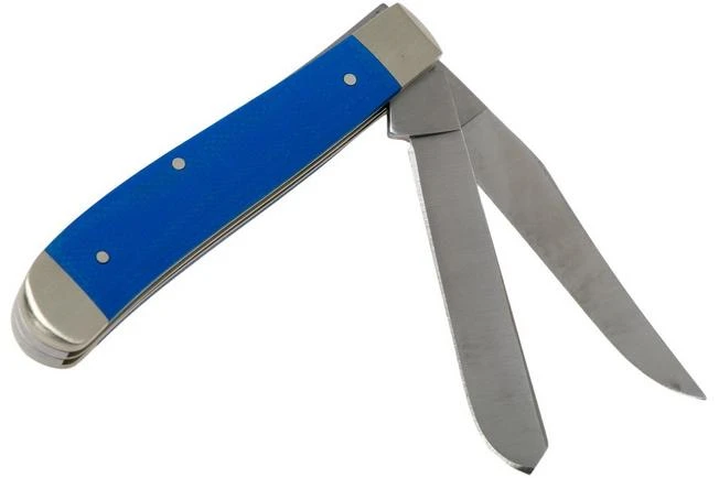 Case Mini Trapper Blue G10 Smooth, 16741, 10207 SS Pocket Knife 4 Case Mini Trapper Blue G10 Smooth, 16741, 10207 SS Pocket Knife - Image 2