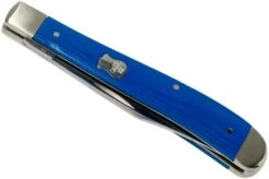 Case Slimline Trapper Blue G10 Smooth, 16746, 101048 SS Pocket Knife -Case Knives Sales CE16746 04 case
