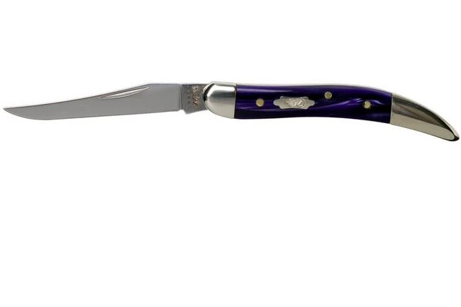 Case Knives Small Texas Toothpick Wicked Purple Smooth Kirinite, 17333, 1010096 SS Pocket Knife 3 Case Knives Small Texas Toothpick Wicked Purple Smooth Kirinite, 17333, 1010096 SS Pocket Knife