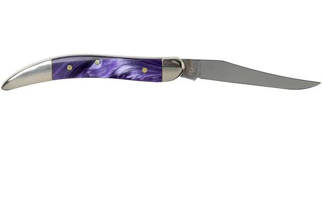 Case Knives Small Texas Toothpick Wicked Purple Smooth Kirinite, 17333, 1010096 SS Pocket Knife 4 Case Knives Small Texas Toothpick Wicked Purple Smooth Kirinite, 17333, 1010096 SS Pocket Knife - Image 2