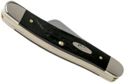 Case Medium Stockman Rough Black Synthetic, 18222, 6318 SS Pocket Knife -Case Knives Sales CE18222 04 case