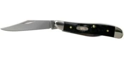 Case Peanut Rough Black Synthetic, 18225, 6220 SS Pocket Knife -Case Knives Sales CE18225 03 case