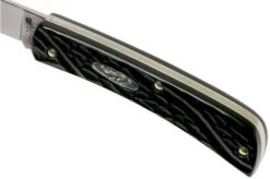 Case Sod Buster Jr. Rough Black Synthetic, 18229, 6137 SS Pocket Knife -Case Knives Sales CE18229 06 case
