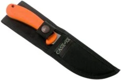 Case Ridgeback, Orange Hunters, Textured Synthetic, 18505 Fixed Knife -Case Knives Sales CE18505 06 case