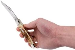 Case Large Stockman Amber Jigged Bone, 00204, 6375 CV Pocket Knife -Case Knives Sales CE204 10 case ce204 10